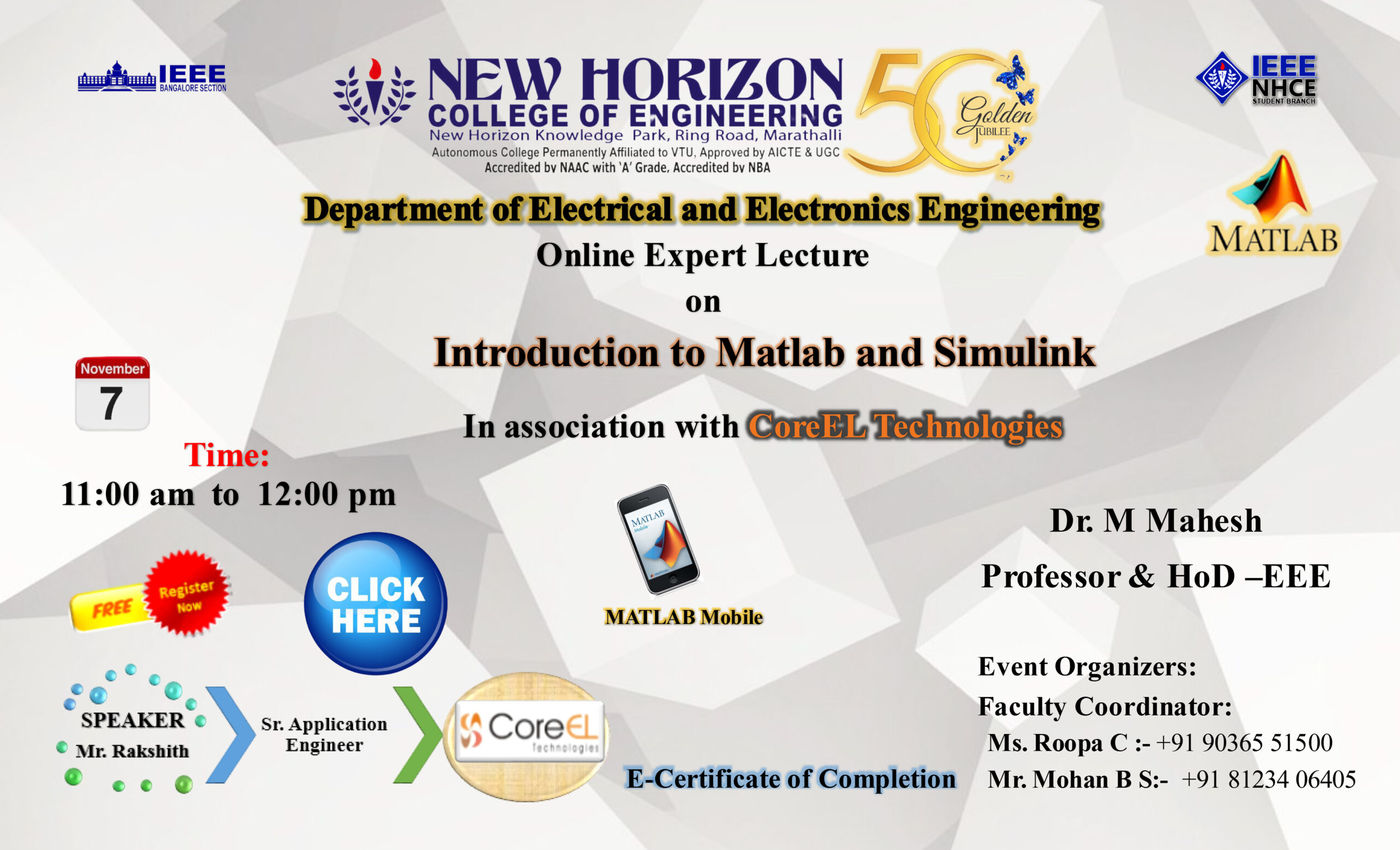 Online Expert Lecture on- Introducion to Matlab and Simulink-7th November 20201 Online Expert Lecture on- Introducion to Matlab and Simulink-7th November 20201