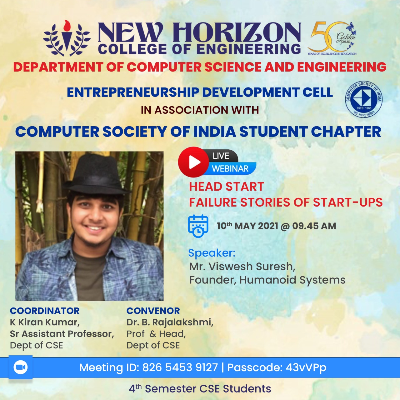 EDC Event Poster-4th Semester_CSE_NHCE EDC Event Poster-4th Semester_CSE_NHCE